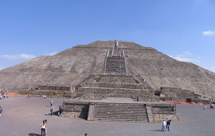 墨西哥太阳金字塔_旅游视觉_墨西哥Mexico_北